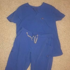 Figs Blue Size Medium Scrubs